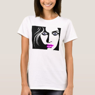 EXOTIC WOMAN ANSIKTE ART T-SHIRT