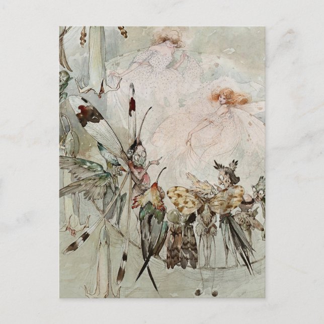 "Exotics at Play" av A Duncan Carse Vykort (Framsida)