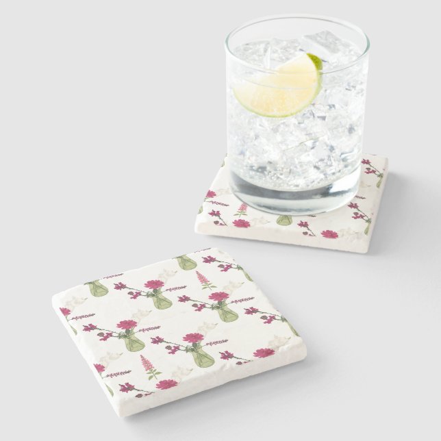 Exotisches Blumenarrangement im Glas Stenunderlägg (Sidan)