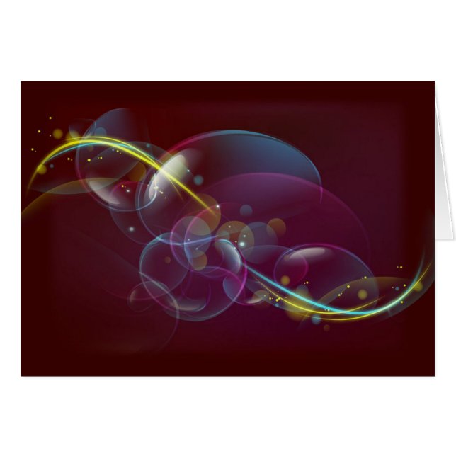 Exotisk bakgrund hälsningskort (Framsidan Horizontal)