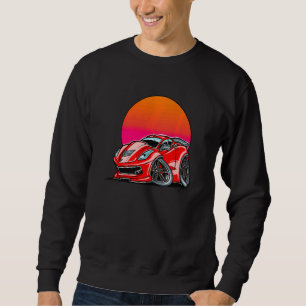 Exotisk bil-Turbo-sport Sunset-bil Lång Ärmad Tröja