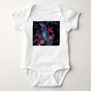 Exotisk Blommigt Black Parrot: Tropiska naturen T Shirt