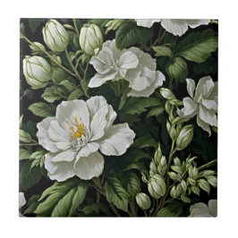 Exotisk Blommigt Elegance: Evoke the Enchantment Kakelplatta