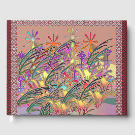 Exotisk blomsterträdgård gästbok