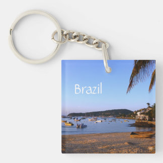 Exotisk brasiliansk strand Keychain