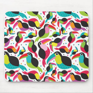 exotisk brazil toucan fågelbakgrund musmatta
