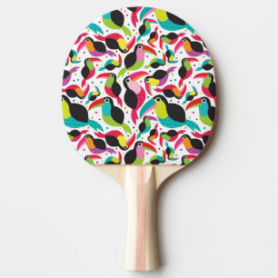 exotisk brazil toucan fågelbakgrund pingisracket