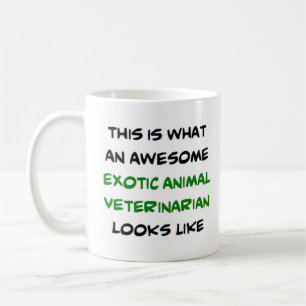 exotisk djurveterinär i fantastisk kaffemugg