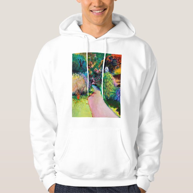 Exotisk duvslag tröja med luva (Framsida)