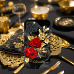 Exotisk Elegant Röd ros Blommigt Rik Guld Black<br><div class="desc">Exotisk Röd ros Elegant Blommigt Rik Guld Black Elite Elegant Guld Black. Elegant Classy Elite Ornate Guld Black. Fabriksprodukten för manar kvinnor,  flickor,  Zizzago skapat den här designen. NOTERA allt platt bilder! De har INTE äkta Glitter,  diamanter eller riktiga Bows!</div>
