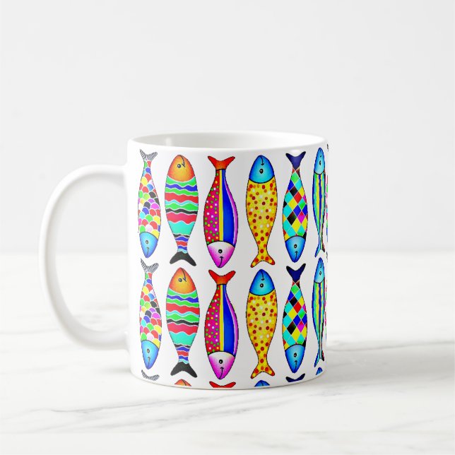 Exotisk fisk kaffemugg (Vänster)