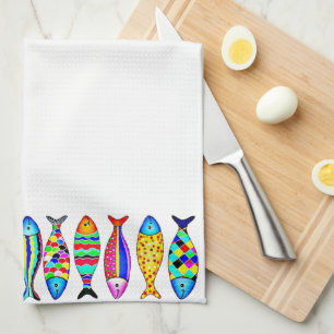 Exotisk fisk kökshandduk