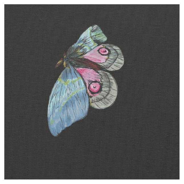 Exotisk fjäril tyg (Närbild)