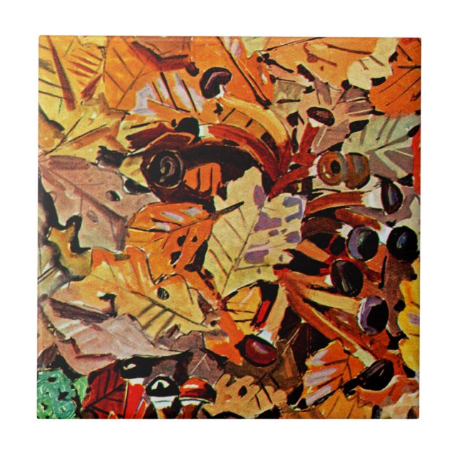 Exotisk Flora nr 8 vid SunshineDazzle Kakelplatta (Framsidan)