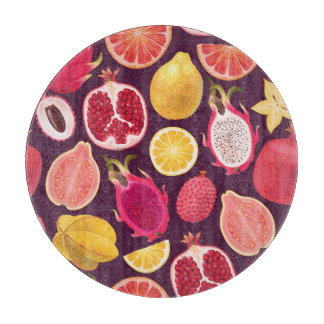 Exotisk frukt: färglös, sömlös mönster