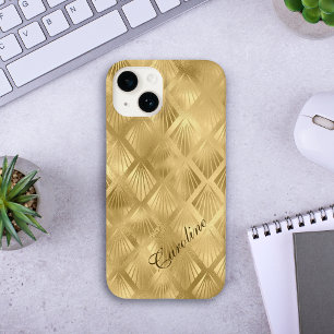 Exotisk Guld Geometric Elegant Mönster