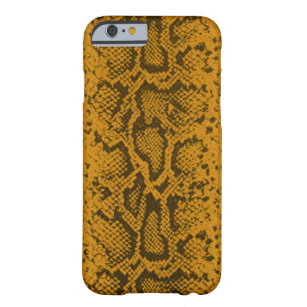 Exotisk guld- solbränna för Snakeskin mönster   Barely There iPhone 6 Skal