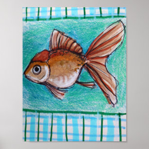 Exotisk guldfisk poster