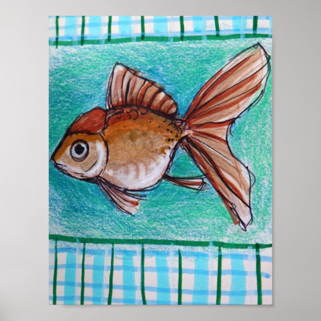 Exotisk guldfisk poster (Framsidan)