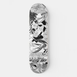 Exotisk illustration av den tropiska linjen. mini skateboard bräda 18,5 cm