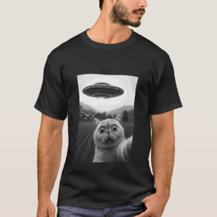 Exotisk katt selfie rolig utomjording abduktion me t shirt