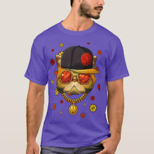 Exotisk Korthårig Basketboll Katt Bball Spelare Tr T Shirt