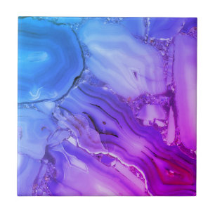 Exotisk Lila Marble Kakelplatta