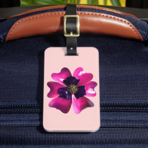 Exotisk Lila Orchid Pansy Blommar MOD Flower 60 s Bagagebricka