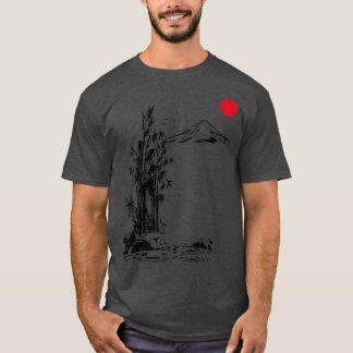 Exotisk natur Oriental Stil T Shirt