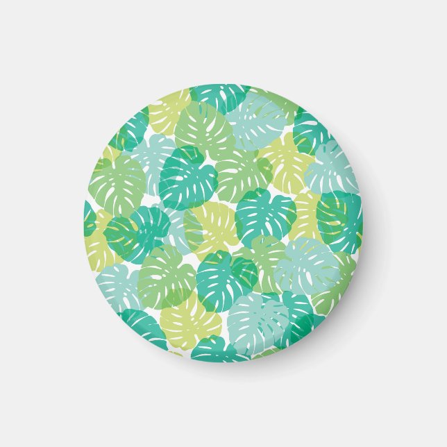 Exotisk ostfabrik: Tropical Monstera Magnet (Framsidan)