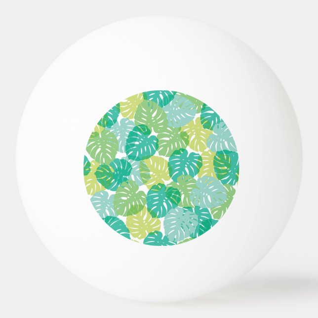 Exotisk ostfabrik: Tropical Monstera Pingisboll (Framsidan)