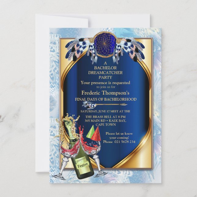 Exotisk-papegoja Blå ton fjädrar Sällskapsfest (Framsida)