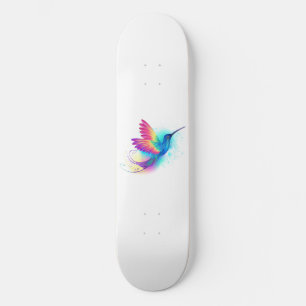 Exotisk regnbågsfågel mini skateboard bräda 18,5 cm
