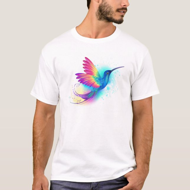 Exotisk regnbågsfågel t shirt (Framsida)