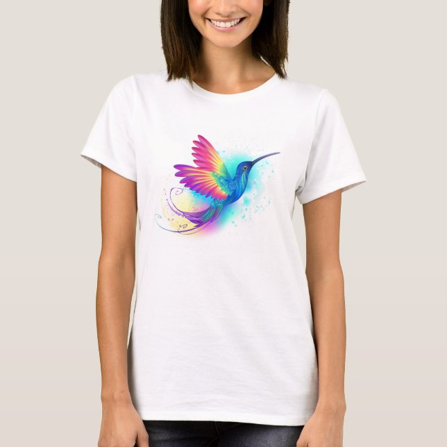 Exotisk regnbågsfågel t shirt (Framsida)