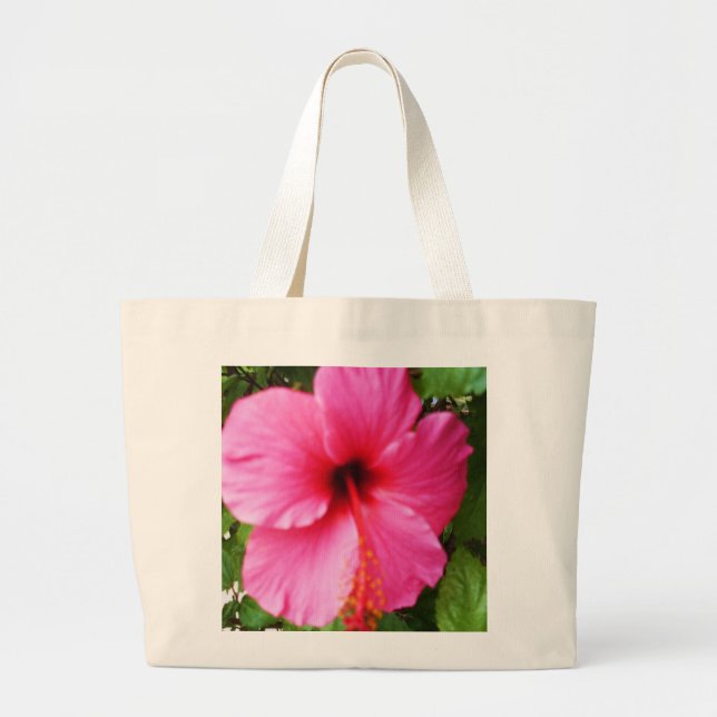 EXOTISK ROSA BLOMMSKYDD JUMBO TYGKASSE (Framsidan)