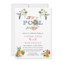 Exotisk Rosa Hibiscus Hummingbird 5:e födelsedagen