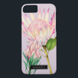 Exotisk Rosa och Lila Blommigt av vattenfärg<br><div class="desc">Elegant- och gigantiskt telefonfodral med exotisk blomma,  Kung Protea,  målad med vattenfärg. Det är en blommigt för rosa på en lila för långivare. Anpassa den här produkten genom att lägga till ditt namn i grund.</div>