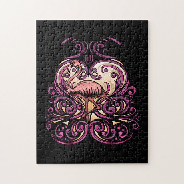 Exotisk Rosa Pussel (Vertikal)