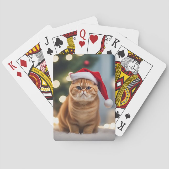 Exotisk shorthair-jul casinokort (Baksidan)