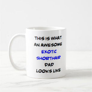 exotisk shorthair pappa, fantastisk kaffemugg