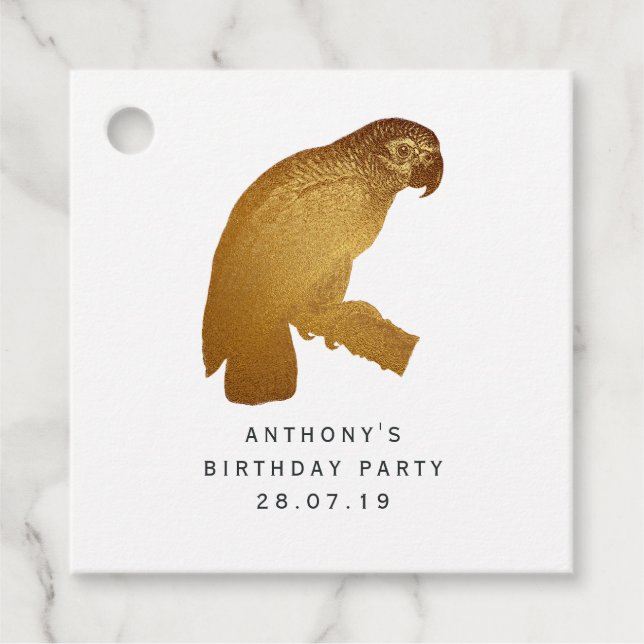 Exotisk skog gåvor etiketter (Framsida)