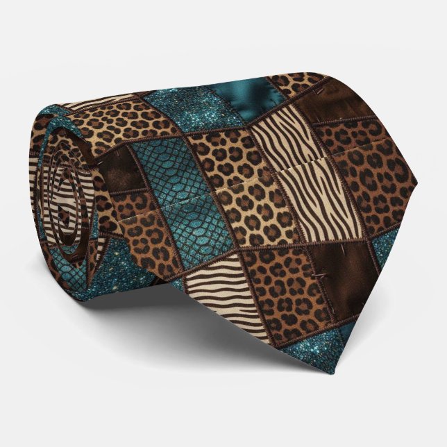 Exotisk slips | Vilda afrikanska djurmönster  (Rullad)