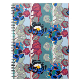 Exotisk, sömlös blombakgrund. anteckningsbok