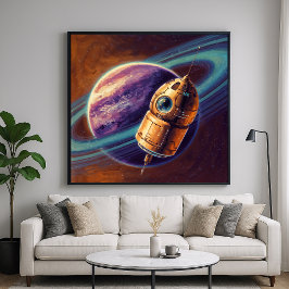 Exotisk sond - Rymdteknik, illustration av art Sti Poster