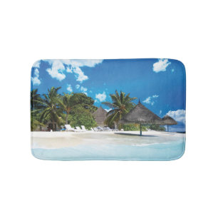 Exotisk strand  badrumsmatta