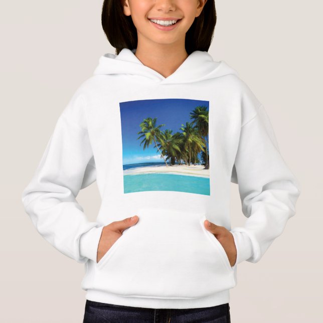 Exotisk strand dekorativ kudde t shirt (Framsida)