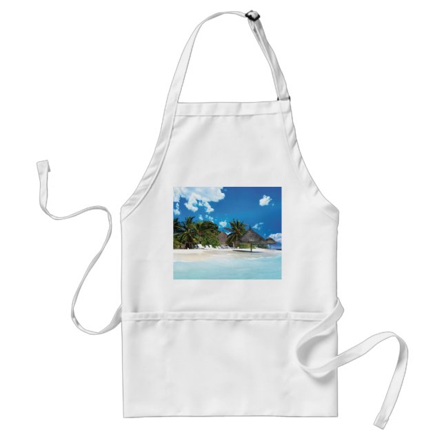 Exotisk strand  förkläde (Framsidan)