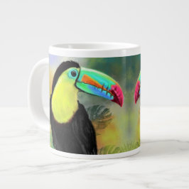 Exotisk Tropical Toco Toucan Bird Coffee Mugg Jumbo Mugg