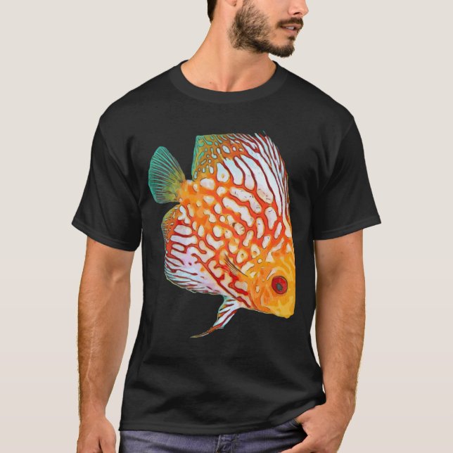 Exotisk tropisk fisk t shirt (Framsida)